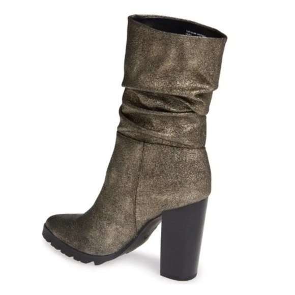 New Katy Perry Raina Slouch Leather Mid-Calf Boots - Picture 2 of 6